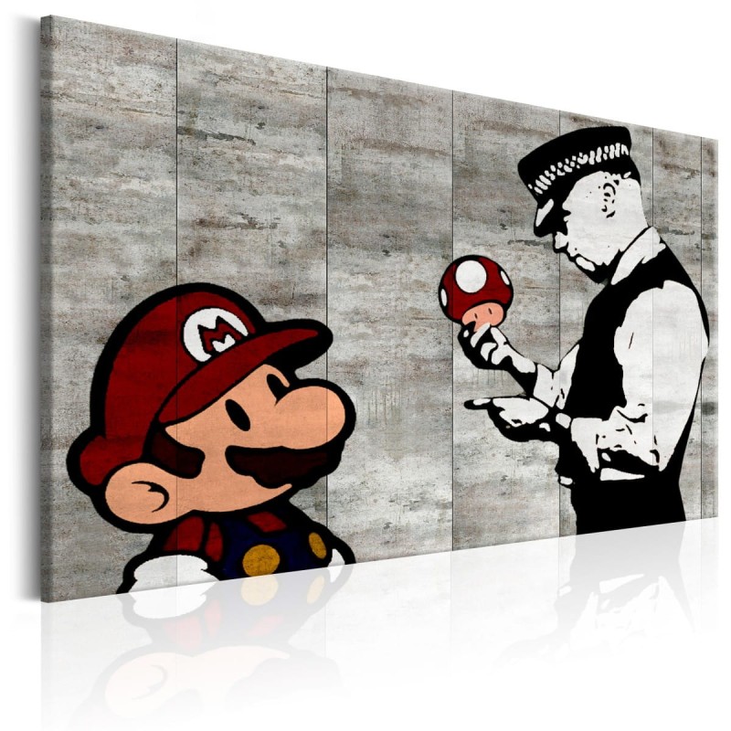 Obraz - Banksy na betonie