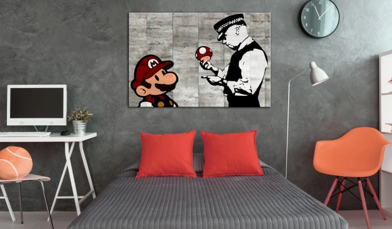 Obraz - Banksy na betonie