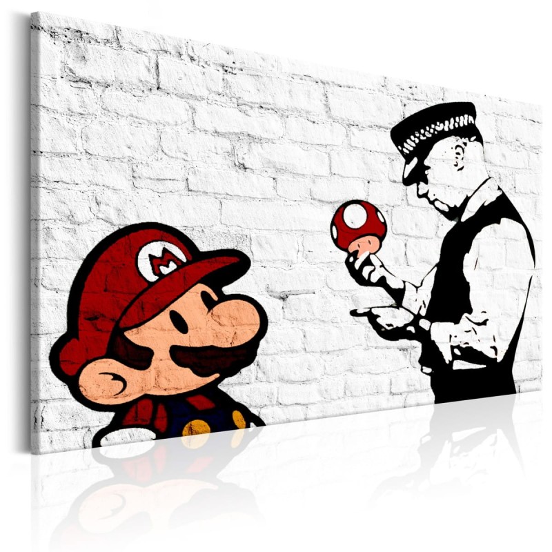 Obraz - Banksy na cegle