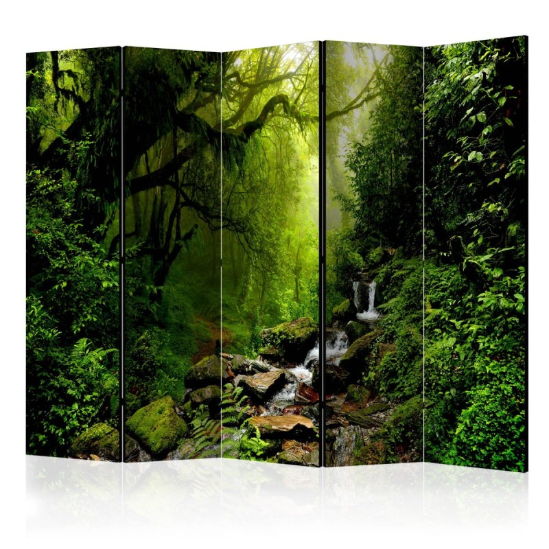 Parawan 5-częściowy - Baśniowy las II [Room Dividers]