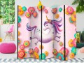 Parawan 5-częściowy - Gibki unicorn II [Room Dividers]