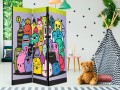 Parawan 3-częściowy - Potwory z trzeciej C [Room Dividers]