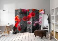 Parawan 5-częściowy - Czerwone maki II [Room Dividers]
