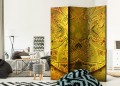 Parawan 3-częściowy - Mandala: Złota siła [Room Dividers]