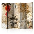 Parawan 5-częściowy - Rybi taniec II [Room Dividers]