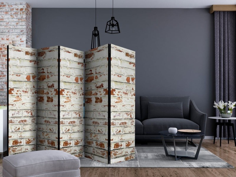 Parawan 5-częściowy - Ceglana opowieść II [Room Dividers]