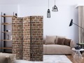 Parawan 3-częściowy - Ceglana przestrzeń [Room Dividers]
