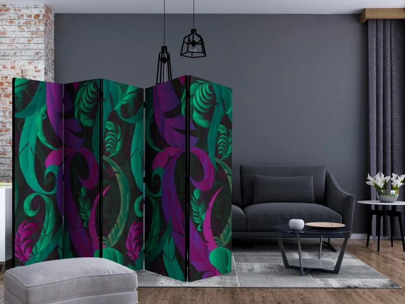 Parawan 5-częściowy - Taniec piór II [Room Dividers]