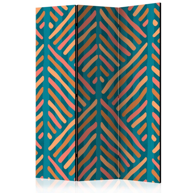 Parawan 3-częściowy - Etniczna kompozycja [Room Dividers]