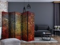 Parawan 5-częściowy - Czerwone złoto II [Room Dividers]