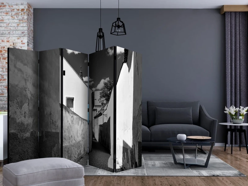 Parawan 5-częściowy - Wąska uliczna II [Room Dividers]